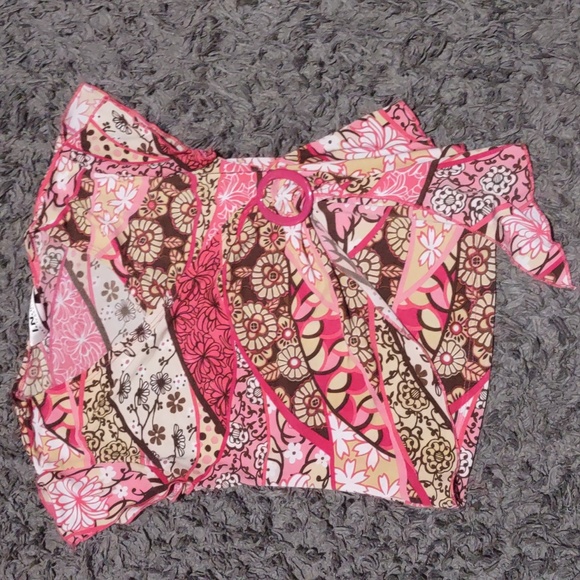 Kids 2000's pink floral shirt - Picture 1 of 2